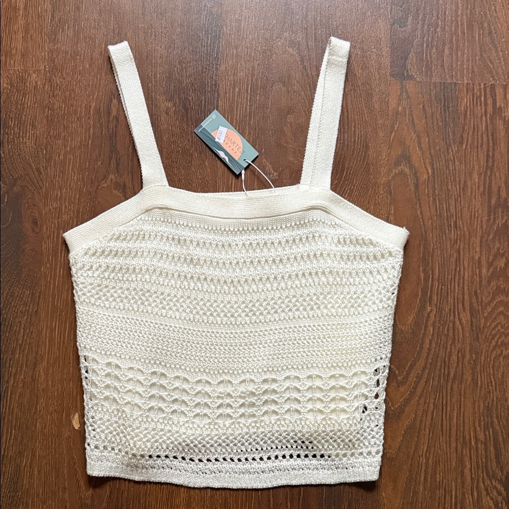 NWT Crochet Knit Tank